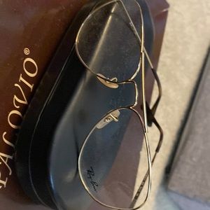 New gold ray ban frames